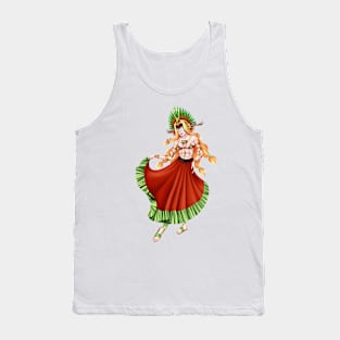 Christmas Quetzalcoatl Skirt Rudos Mask 2 Tank Top